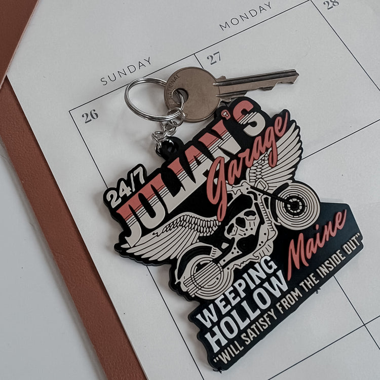 Julian's Garage Keychain