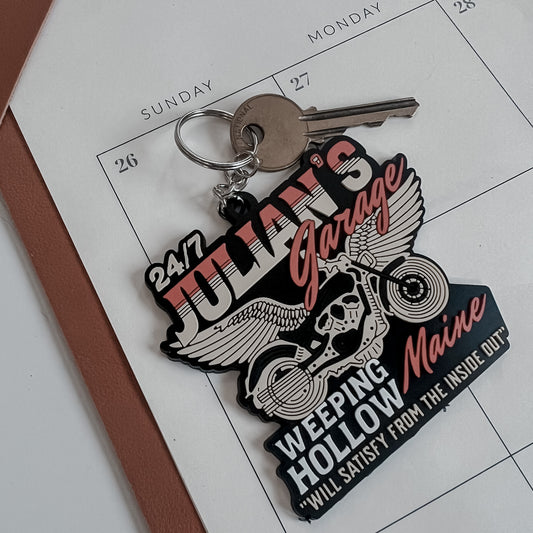 Julian's Garage Keychain